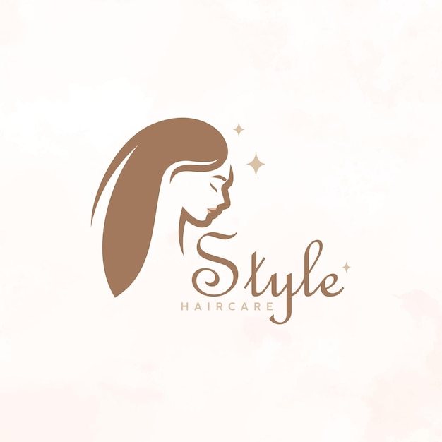 Vector hair care business logo design