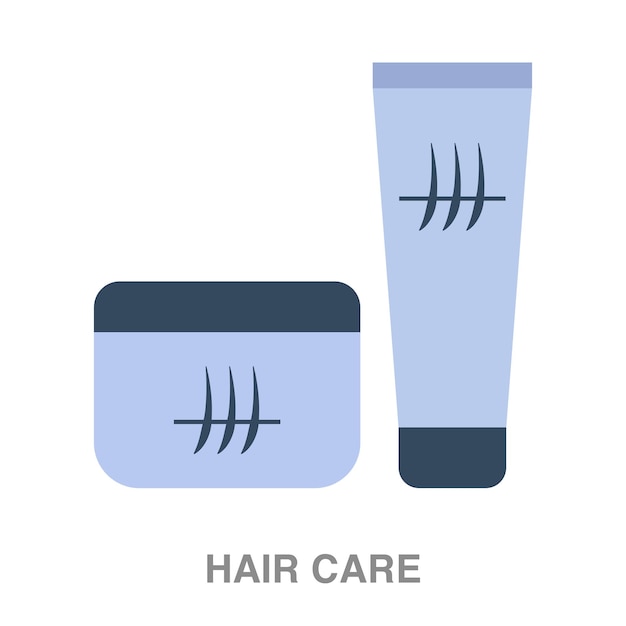 Vettore illustrazione di crema per la cura dei capelli su sfondo trasparente