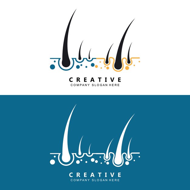 Vector hair care logo vector icon skin health illustration design concept