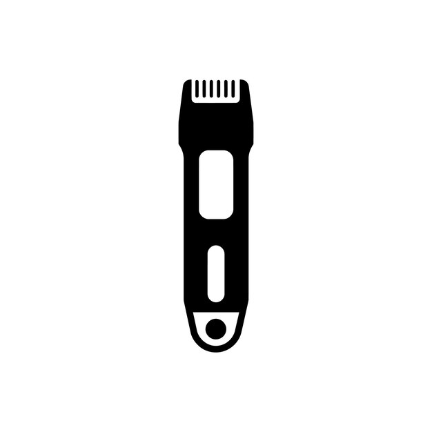 Vector hair clippers icon simple vector illustration