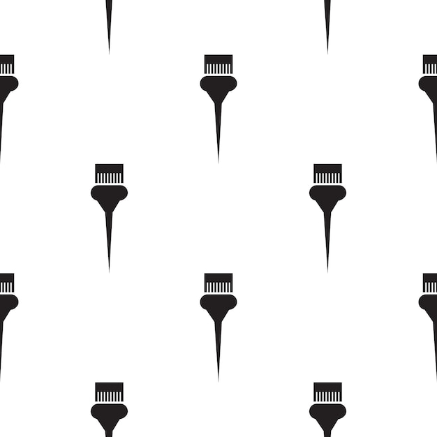 Hair coloring brush icon illustration