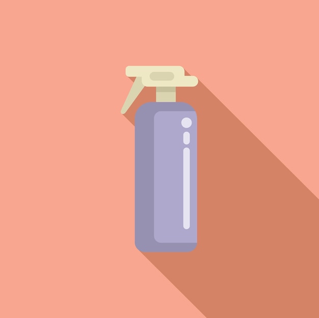 hair coloring sprayer icon flat vector color step hairs