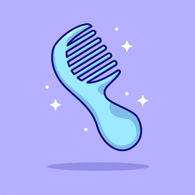 Hair Comb free vector cute illustration icon utensils house home