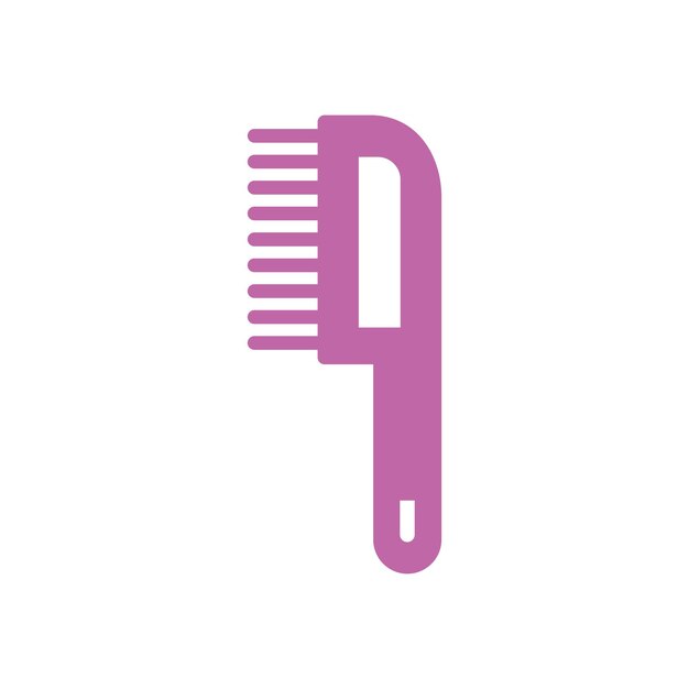 hair comb icon vector template logo trendy collection flat design