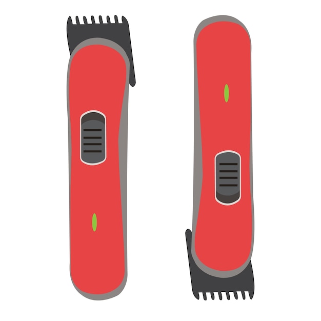 Hair cutting machine and face cleaning shaving trimmer for men vector illustration