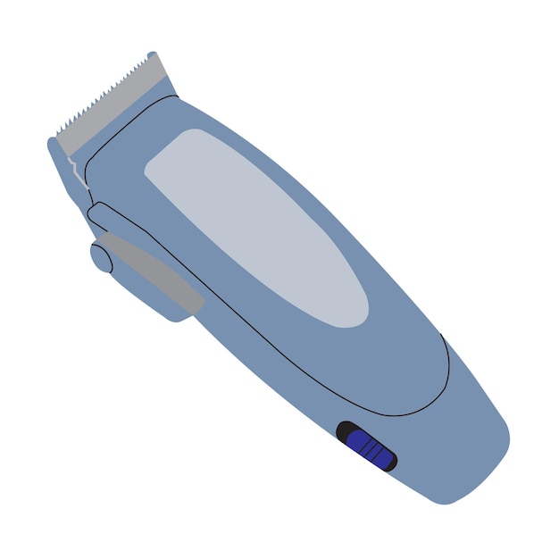 hair cutting machine and face cleaning shaving Trimmer for men vector illustration