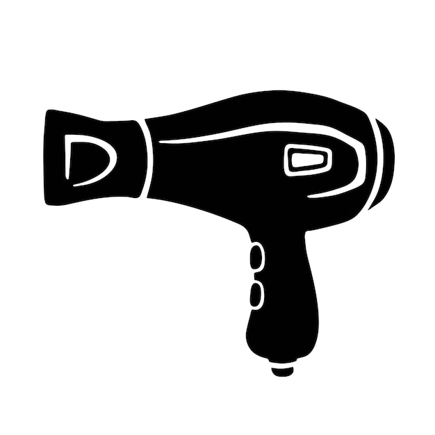 Hair dryer for hair styling personal hygiene illustration vector