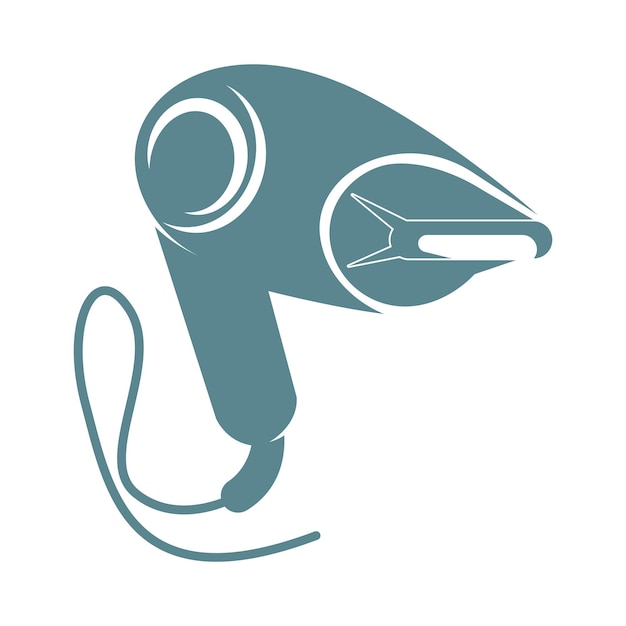 Hair dryer icon design