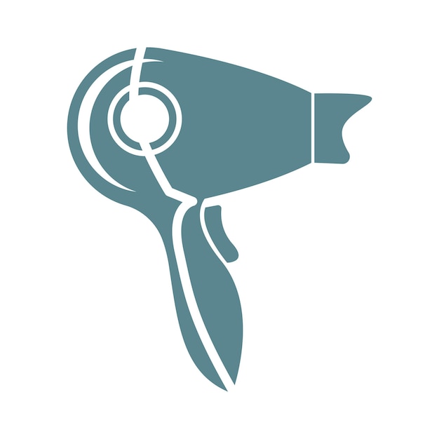 Hair dryer icon design