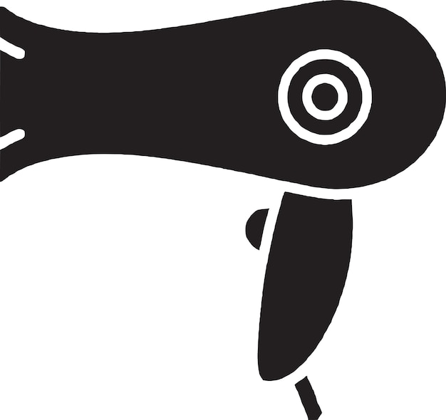 Hair drying equipment symbol