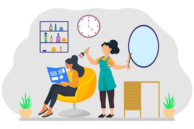 Hair Dye Brush vector illustration Can be used for Hair Salon