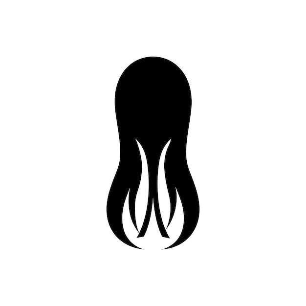 Vector hair extensions icon simple vector illustration
