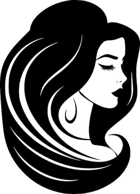 Hair High Quality Vector Logo Vector illustration ideal for Tshirt graphic