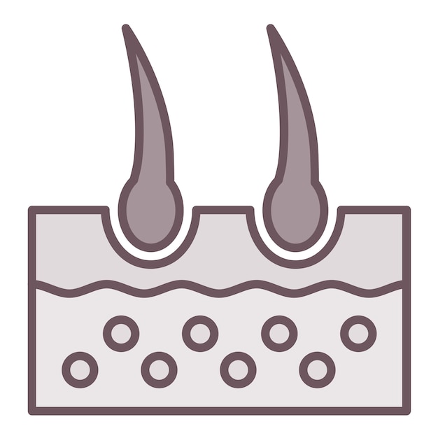 벡터 머리카락 아이콘 터 이미지 피부 관리에 사용할 수 있습니다