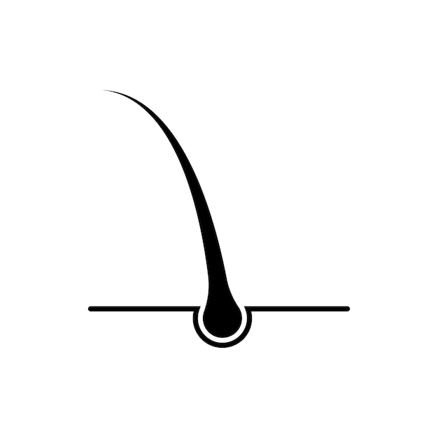 Premium Vector | Hair icon vector