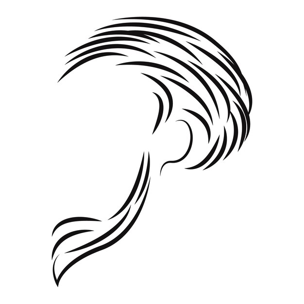 Hair logo vector illustration