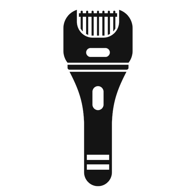 Hair removal shaver icon Simple illustration of hair removal shaver vector icon for web design isolated on white background