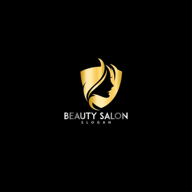 Vector hair salon logo vector design