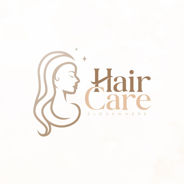 hair salon template logo