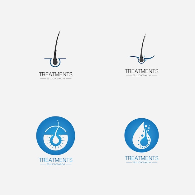 Hair treatments icon illustration