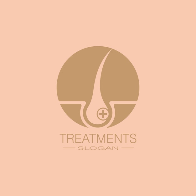 Hair treatments icon illustration