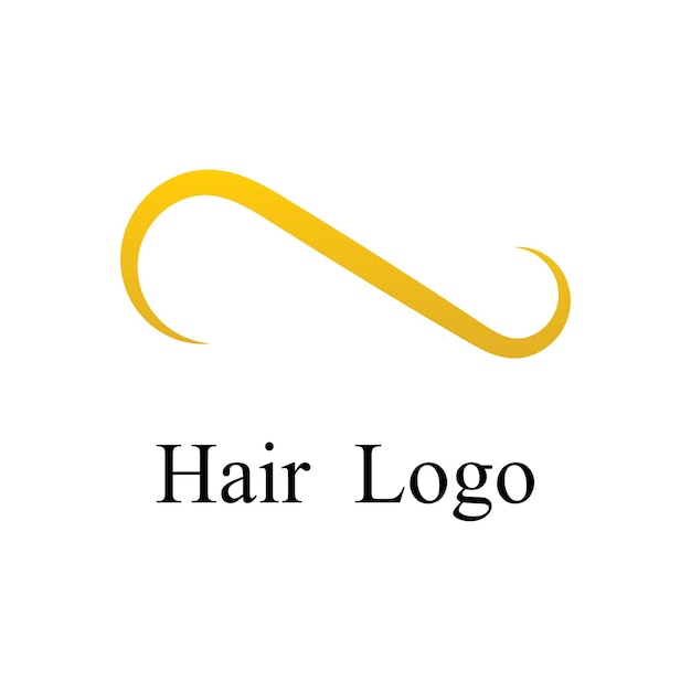 Hair wave logo template