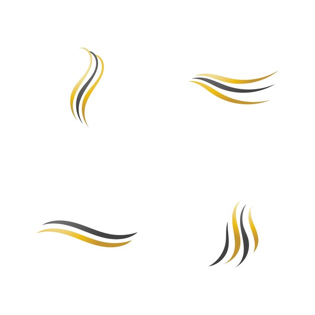 Hair wave logo vector icon