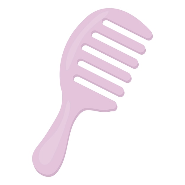 Vector hairbrush comb hair care vector graphics on a white background