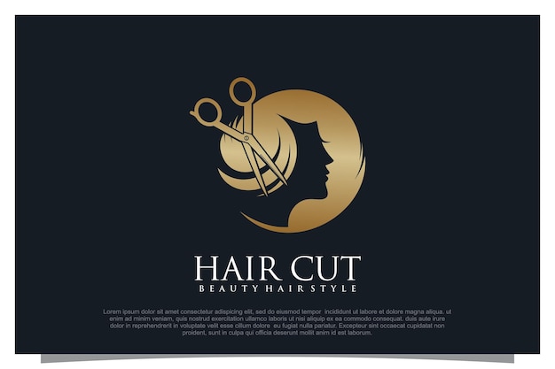 Vector haircut logo design element vector for your business