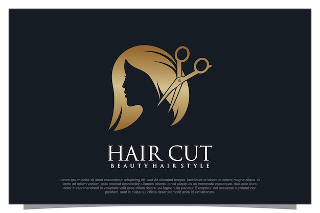 Premium Vector | Haircut logo design element vector for your business