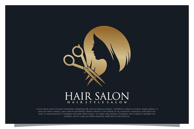 Haircut logo design element vector for your business