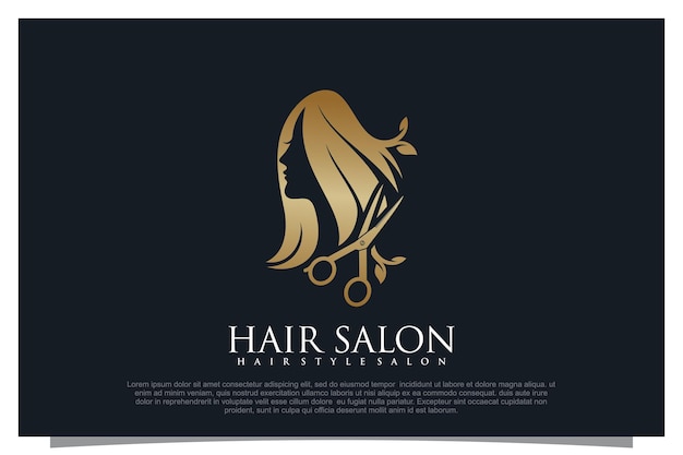 Haircut logo design element vector for your business