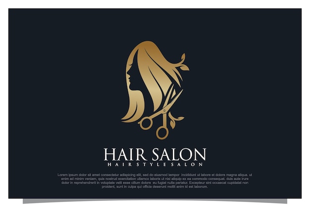 Vector haircut logo design element vector for your business