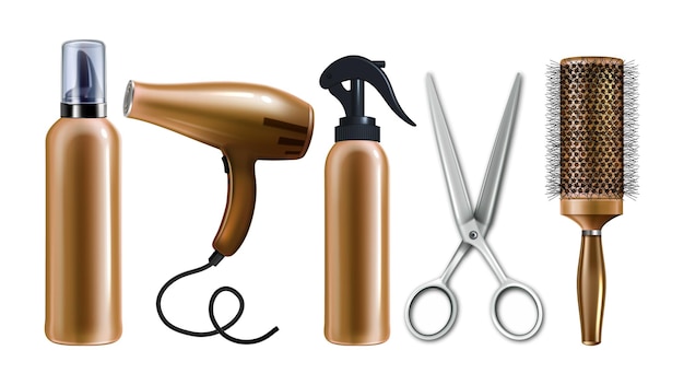 Hairdresser Tools For Hairdressing Set