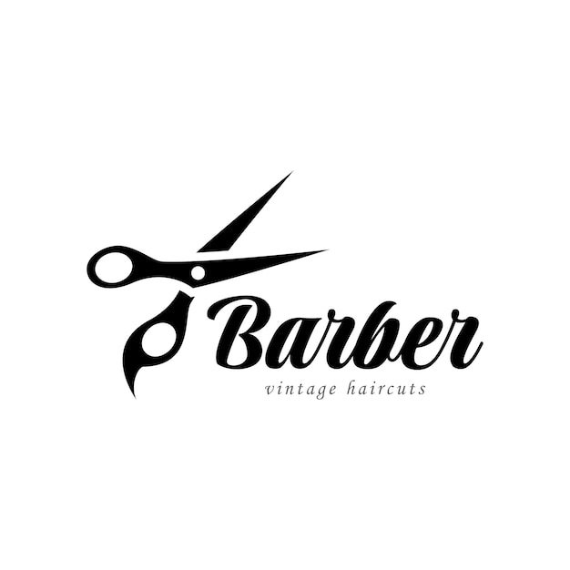 Icona del salone di parrucchiere con palo del barbiere