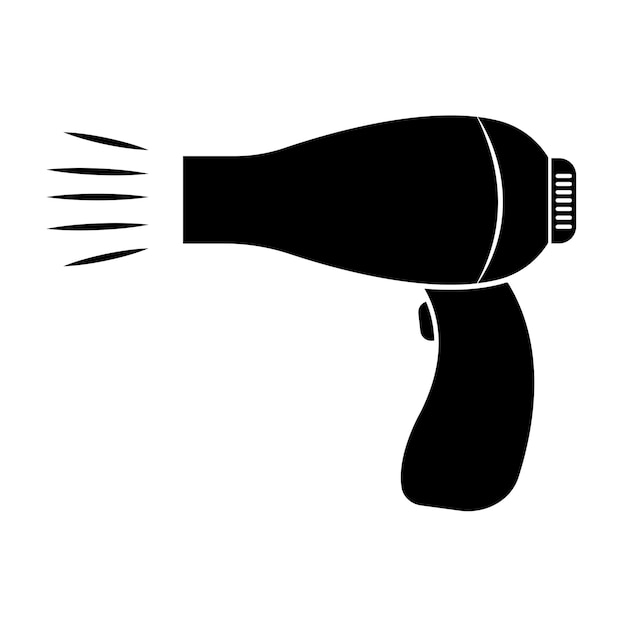 Hairdryer icon logo vector design template