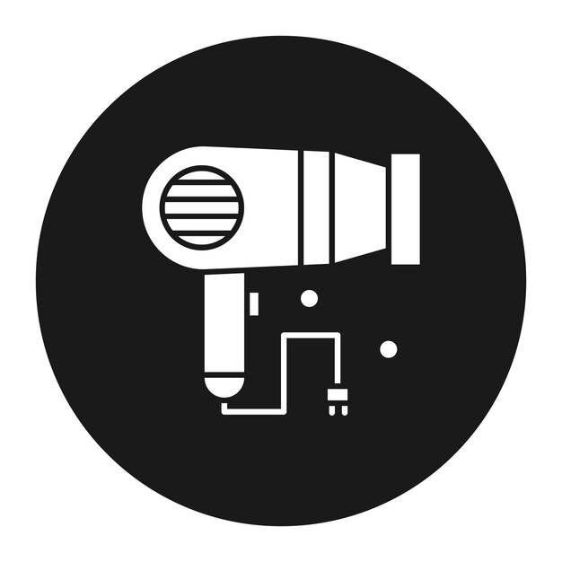 Hairdryer vector icon Can be used for Hygiene Routine iconset
