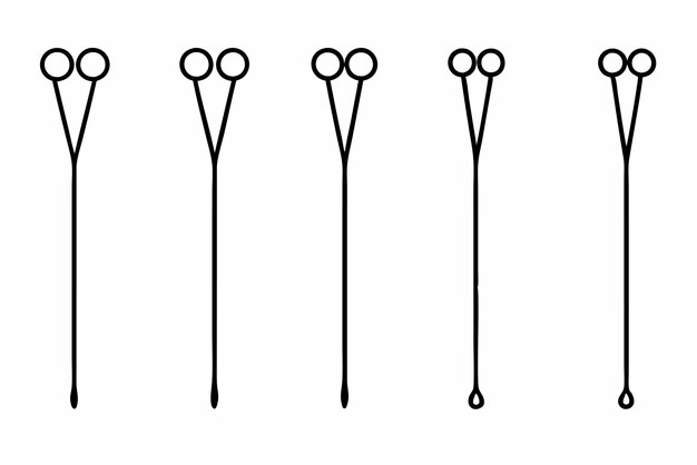 Hairpin line art minimalist design highlighting timeless and graceful hairpin
