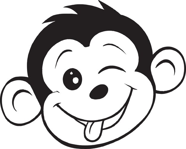 Hairy Monkey Head Logo Icon