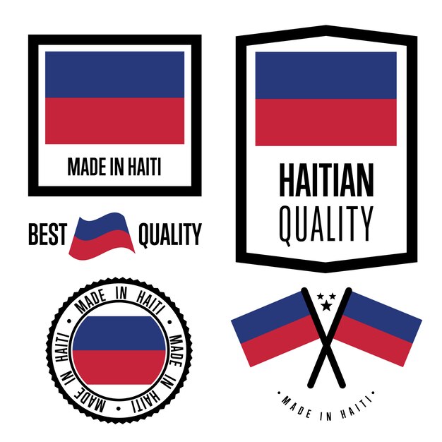Haïti kwaliteitslabel set