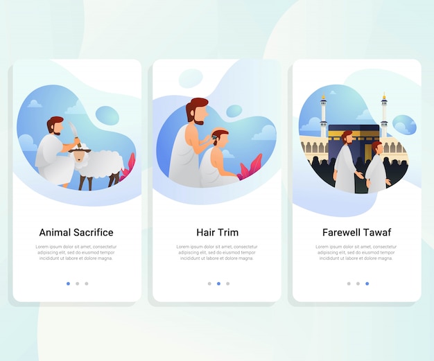 단계별 사용자 인터페이스 키트를 이용한 Hajj Guide