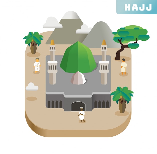 Hajj 아이콘 모음 세트