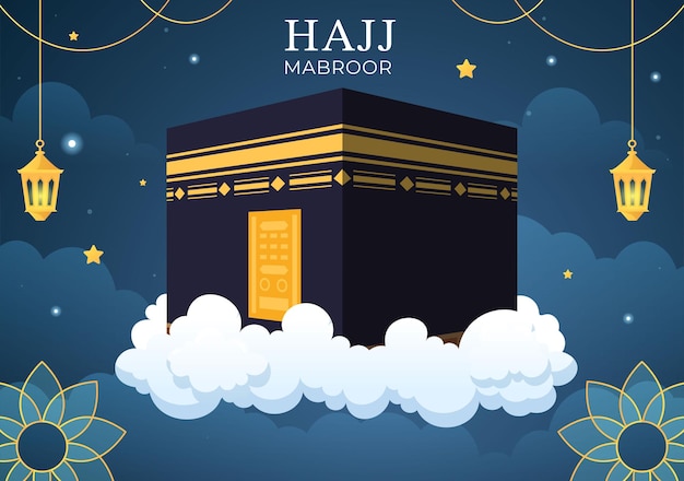 Hajj 또는 Umrah Mabroor 일러스트레이션