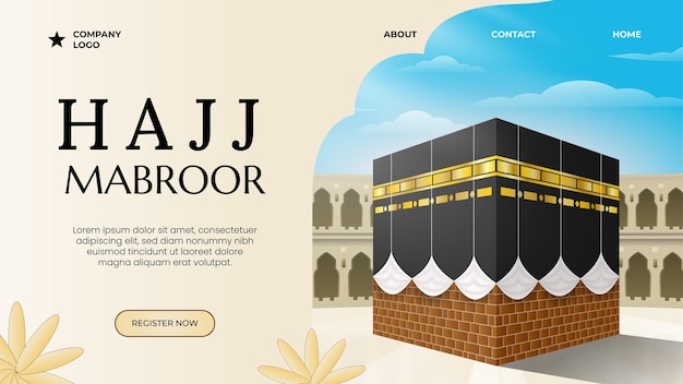 Hajj Pilgrimage Landing Page