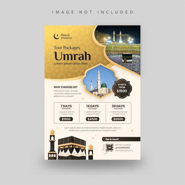 hajj and umrah flyer template