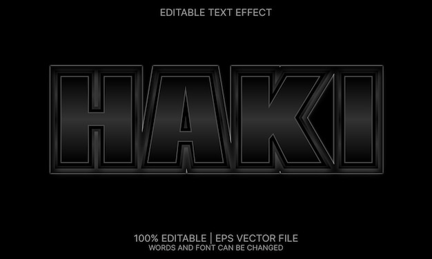 Haki-teksteffect