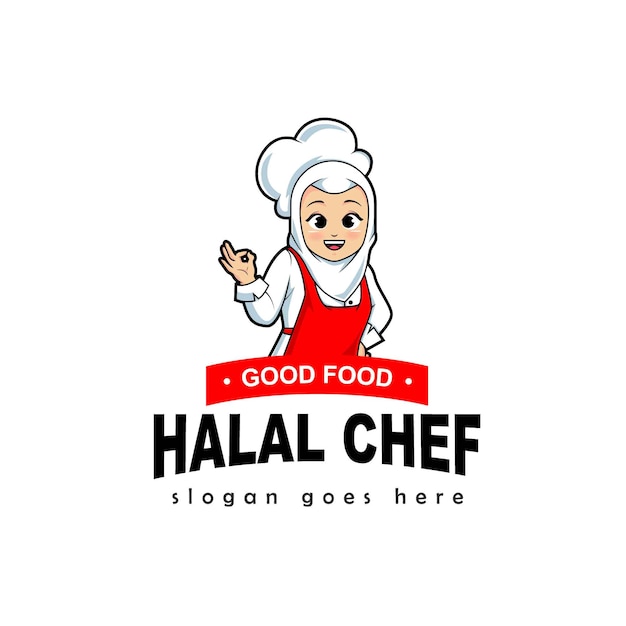 Логотип halal chef