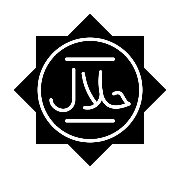 Vector halal icon