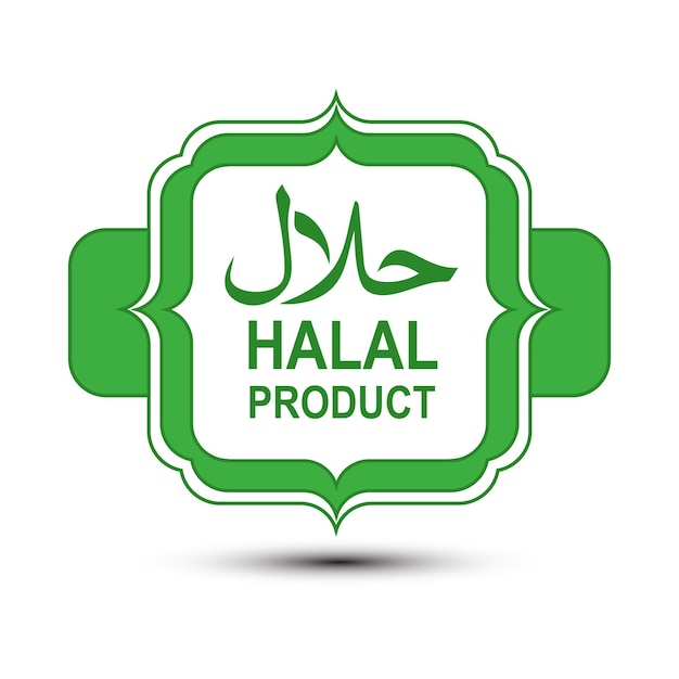 Vector halal logo vector sjabloonontwerp