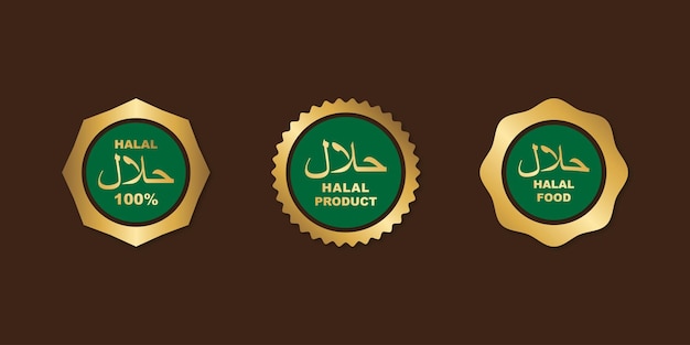 Halal, veilig en betrouwbaar met het Halal Icon-labelontwerp